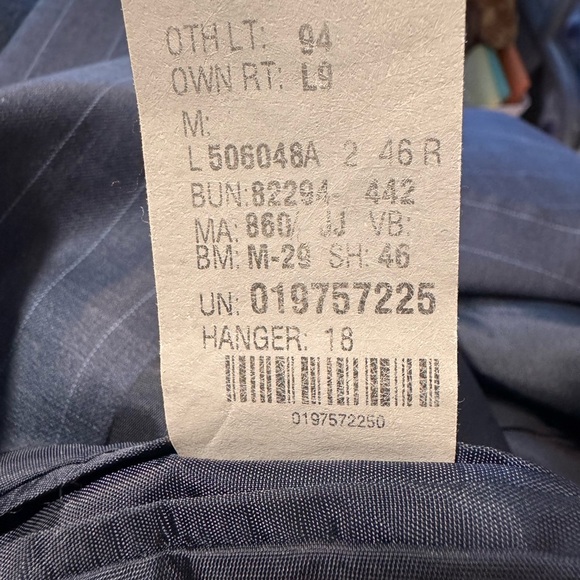 Ralph Lauren 100% Wool Men's Navy Pinstripe Suit - Picture 13 of 16